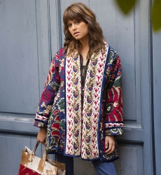 chaqueta acolchada floral manga larga GIORGIA - Miss June