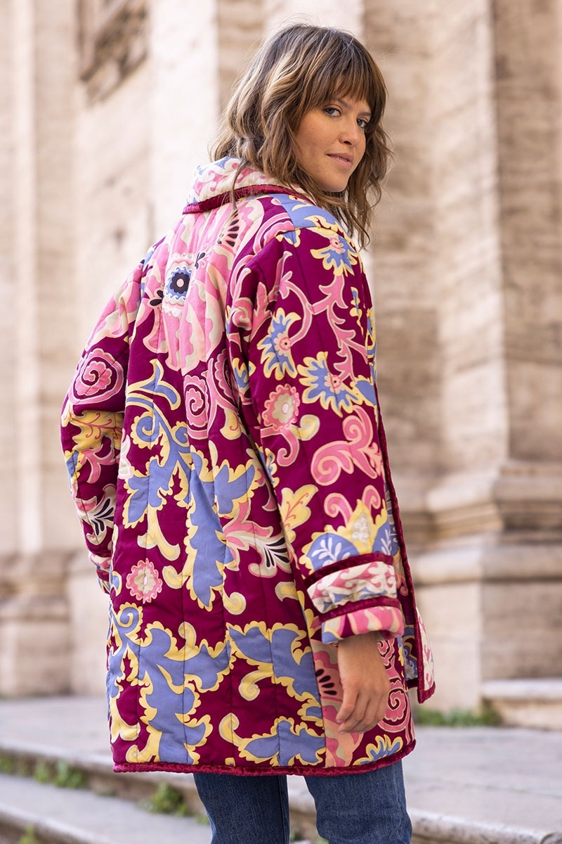 chaqueta acolchada floral manga larga GIORGIA - Miss June