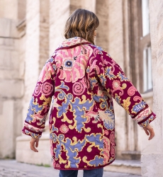 veste matelassée manche longue fleurie GIORGIA - Miss June