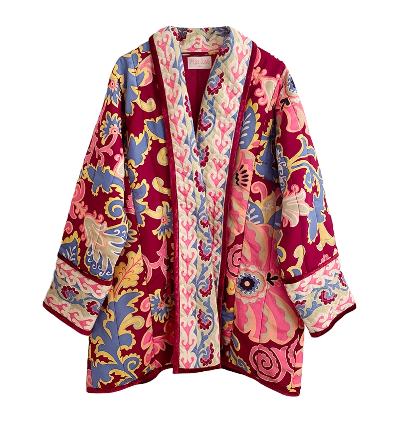 chaqueta acolchada floral manga larga GIORGIA - Miss June