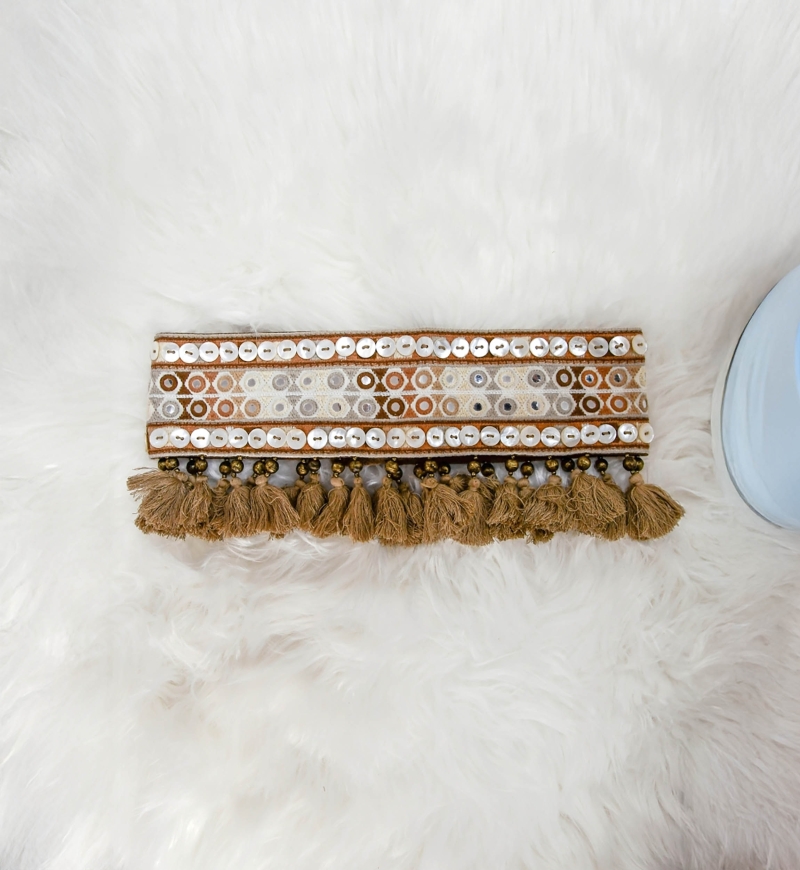 DAPHNE Belt – brown – cotton – bohemian – Miss June Paris – 1