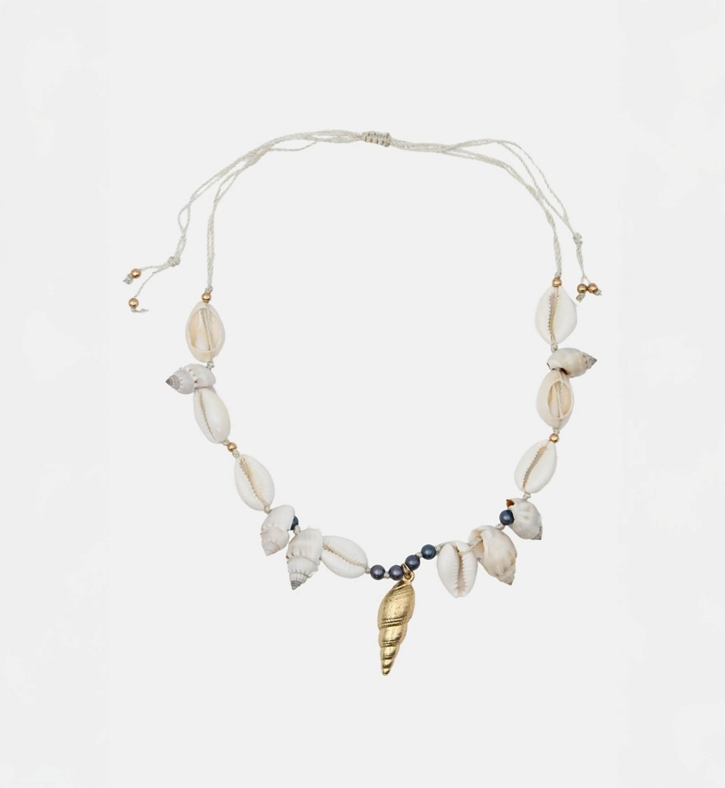 collier coquillage fantaisie boheme - Miss June