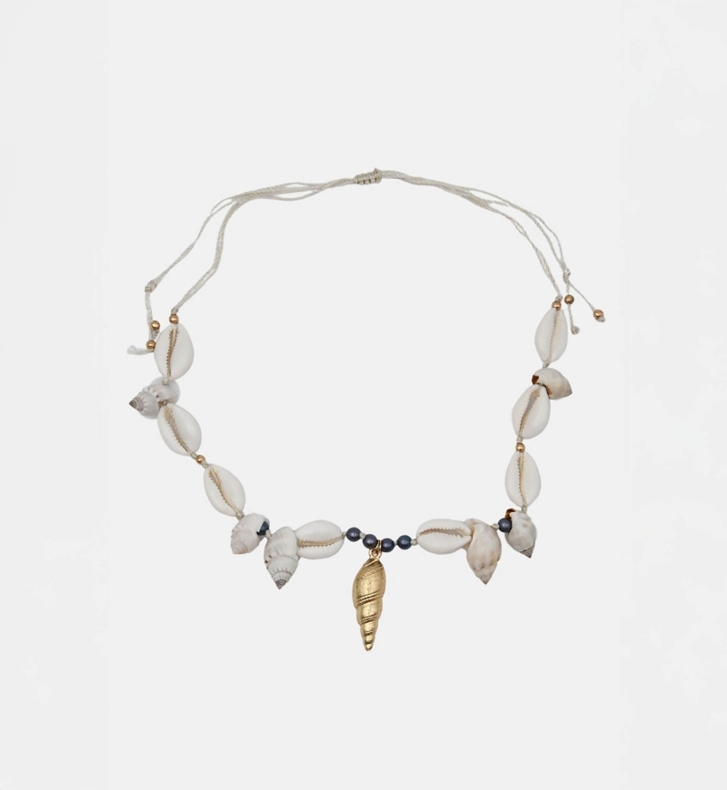 collier coquillage fantaisie boheme - Miss June