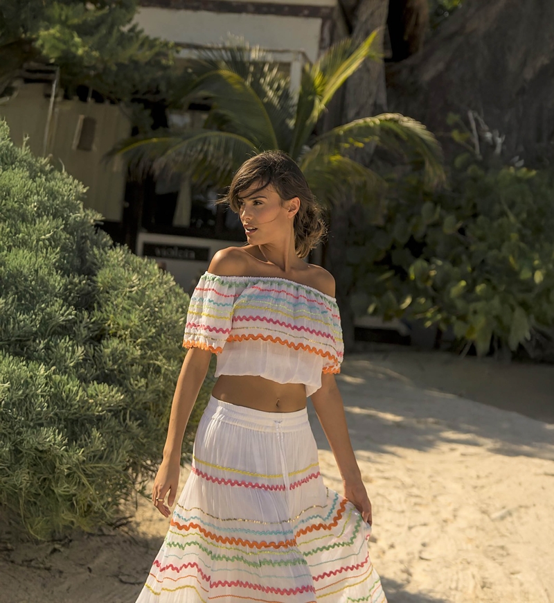 BLOOM Top – Schulterfrei – Kurzarm – Boho-Baumwolle – Miss June Paris – 5