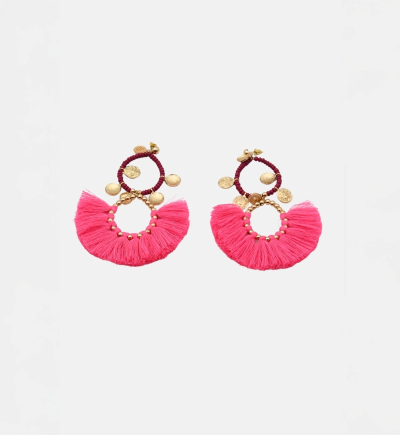 Fancy bohemian FRINGES earrings - Miss June