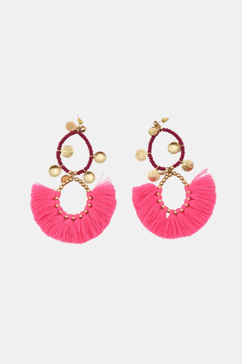 Fancy bohemian FRINGES earrings - Miss June