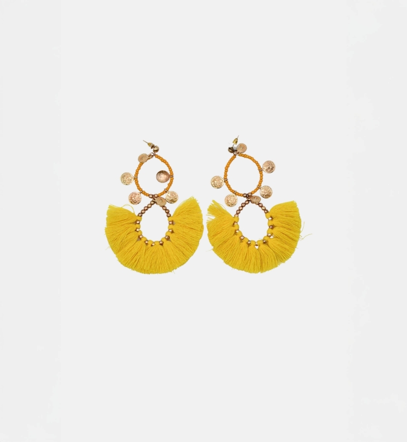 Fancy bohemian FRINGES earrings - Miss June