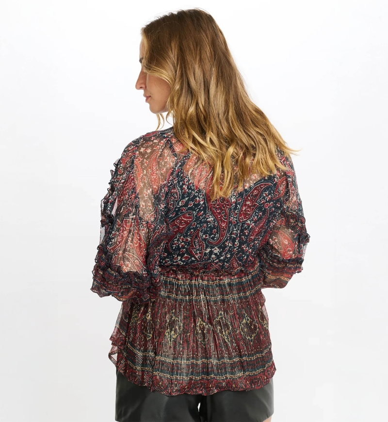 blouse manche longue boheme JOHNNY - Miss June