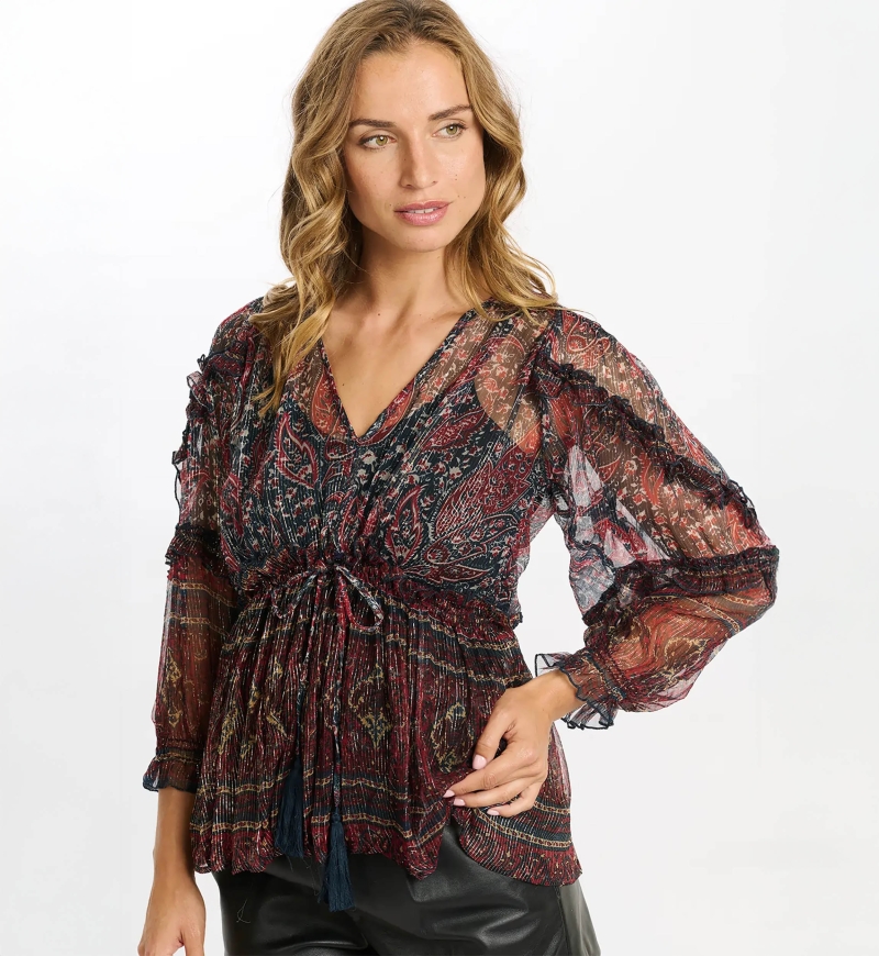 blouse manche longue boheme JOHNNY - Miss June