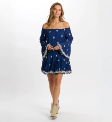 long sleeves bohemian short dress SHINE  - Miss June