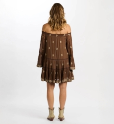 robe courte manche longue boheme SHINE - Miss June