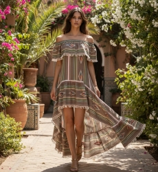 Miss June Paris — Santa Fe Maxi Dress
