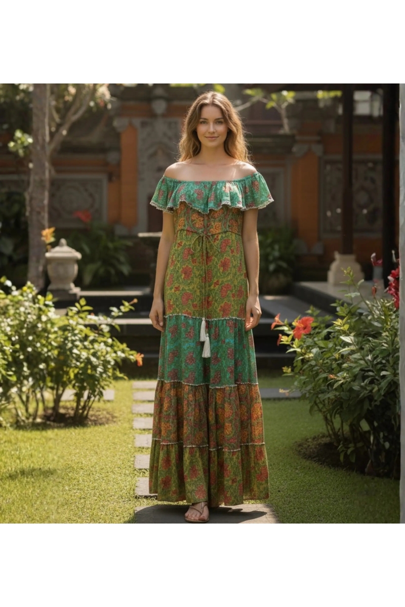 Miss June Paris — Vestito Lungo Gardenia