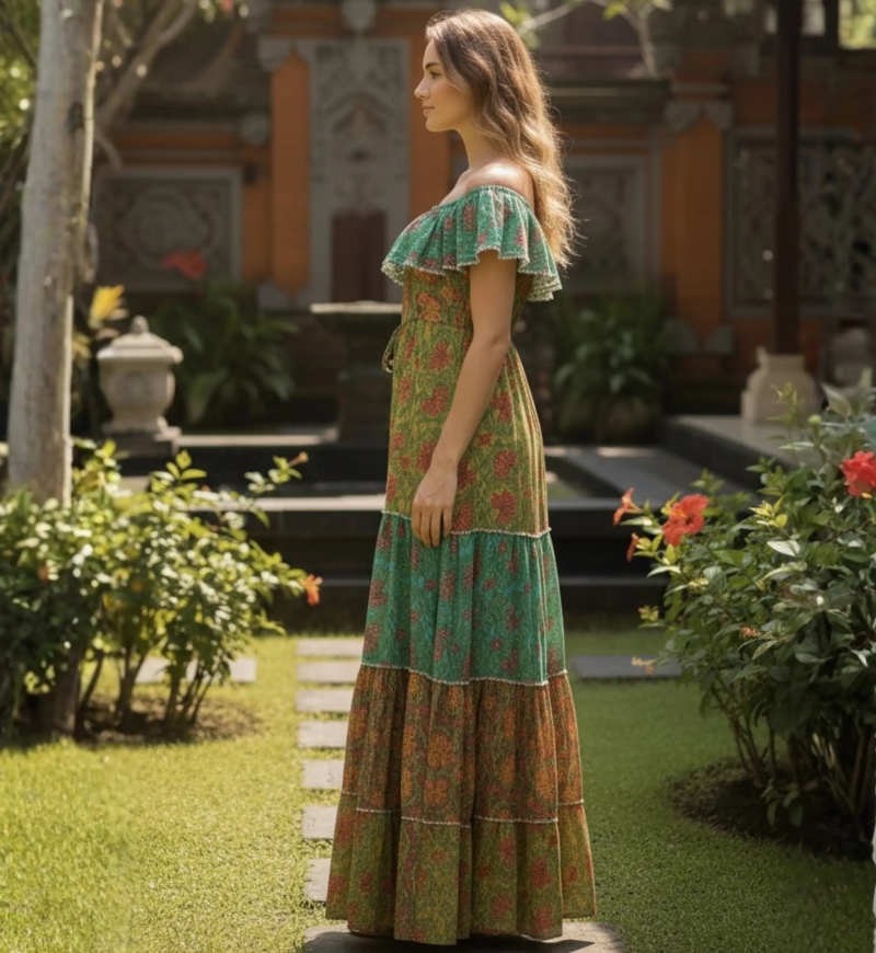 Miss June Paris — Vestito Lungo Gardenia