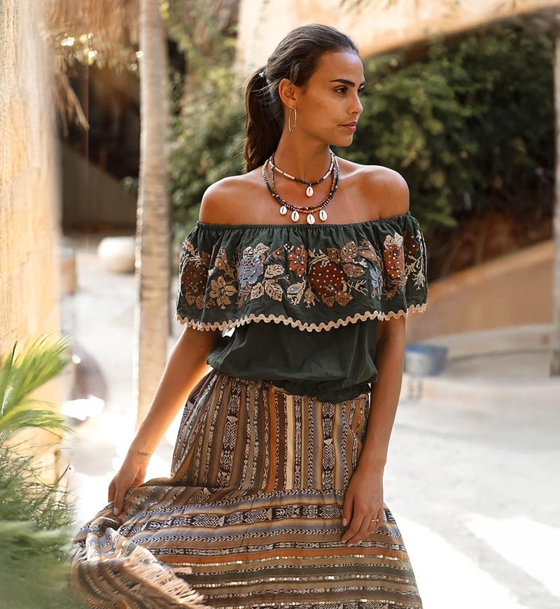 multirang fancy bohemian necklace ABANA - Miss June