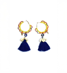 Pendientes STRIP – Multicolor – Bisutería bohemia – Miss June Paris – 3