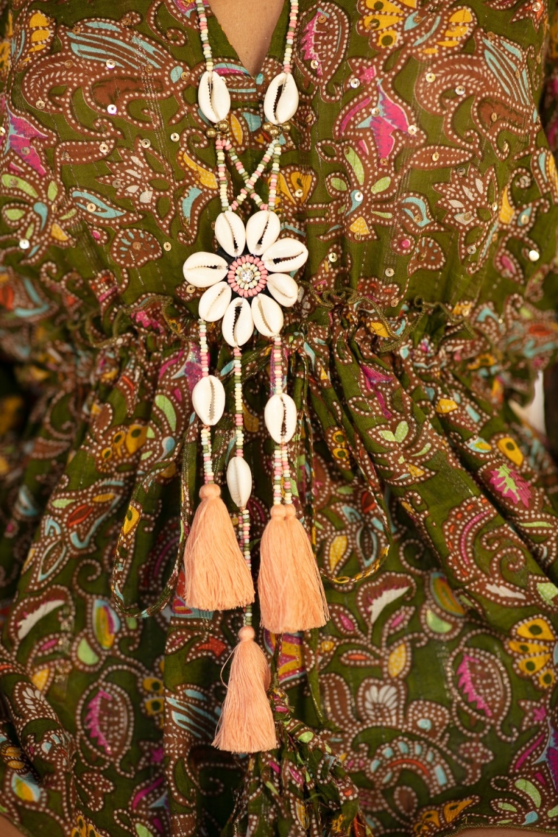 Long bohemian costume necklace LENA - Miss June