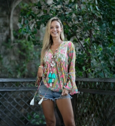 collier long fantaisie boheme LENA - Miss June