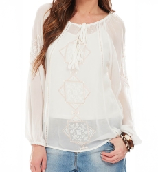 blouse manche longue boheme chic LINDSAY - Miss June