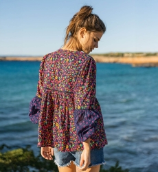Blusa BUBBLES – Manga larga – Voile de algodón – Bohemia – Miss June Paris – 3
