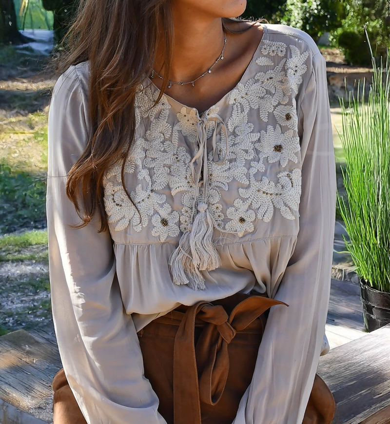 blouse manche longue boheme SACHA - Miss June