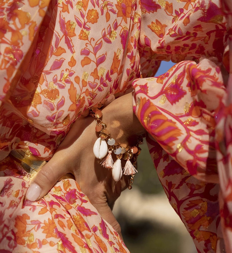 Pulsera SILK bohemia de fantasía turquesa - Miss June