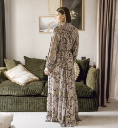 robe longue manche longue fleurie ADELE - Miss June