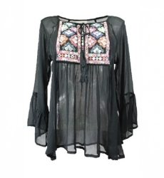 blouse manche longue boheme MOSS - Miss June