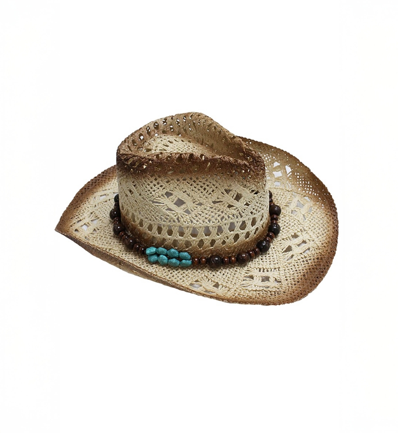 chapeau HANNAH - beige - fantaisie boheme  - Miss June Paris - 1