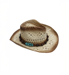 Sombrero HANNAH – beige – fantasía bohemia – Miss June Paris – 1